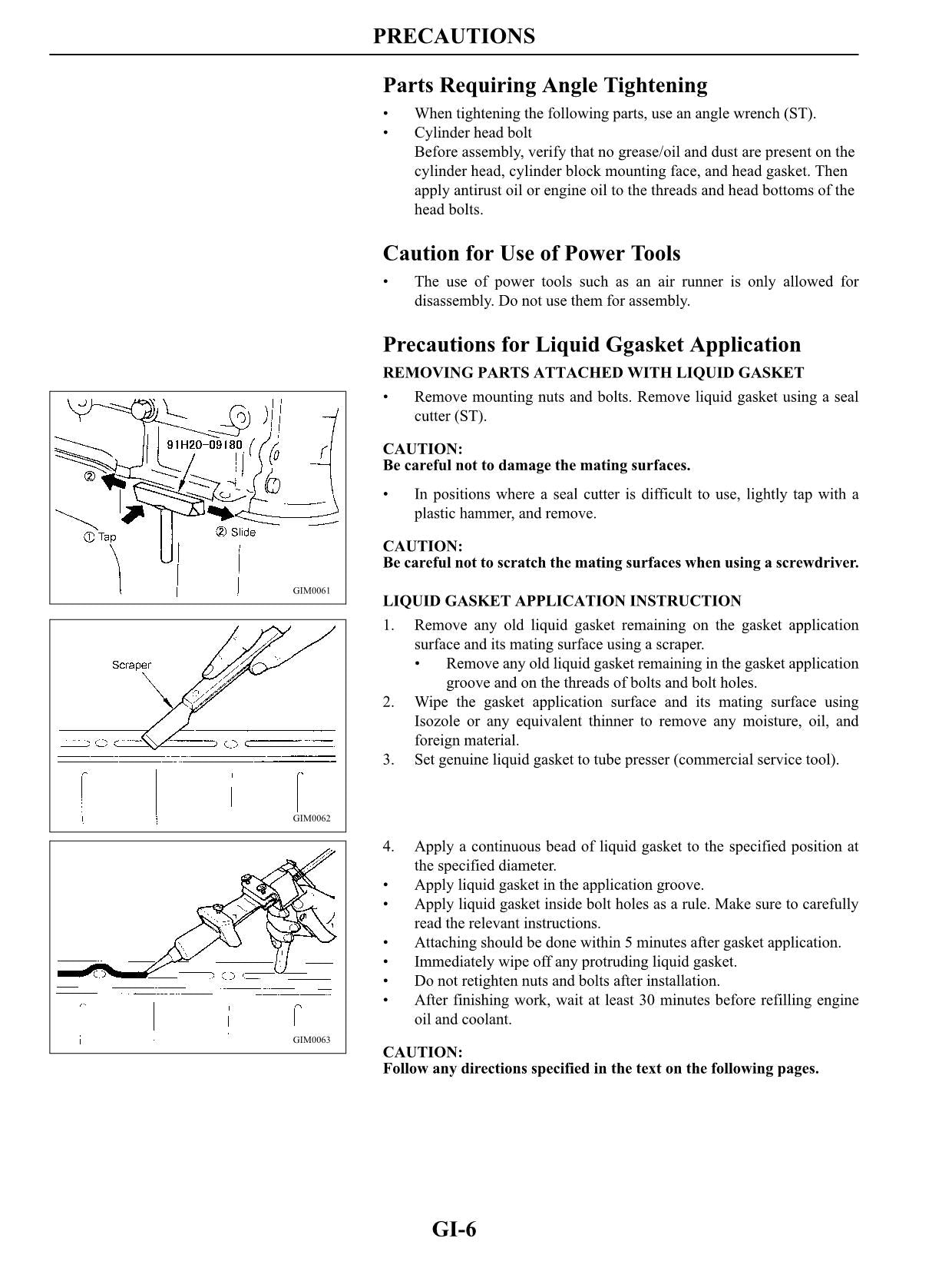 Manual de servicio del motor de gasolina de las carretillas elevadoras Caterpillar K15, K21 y K25
