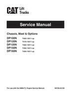 Manual de servicio de opciones para montacargas Caterpillar DP100N, DP120N, DP135N y DP150N