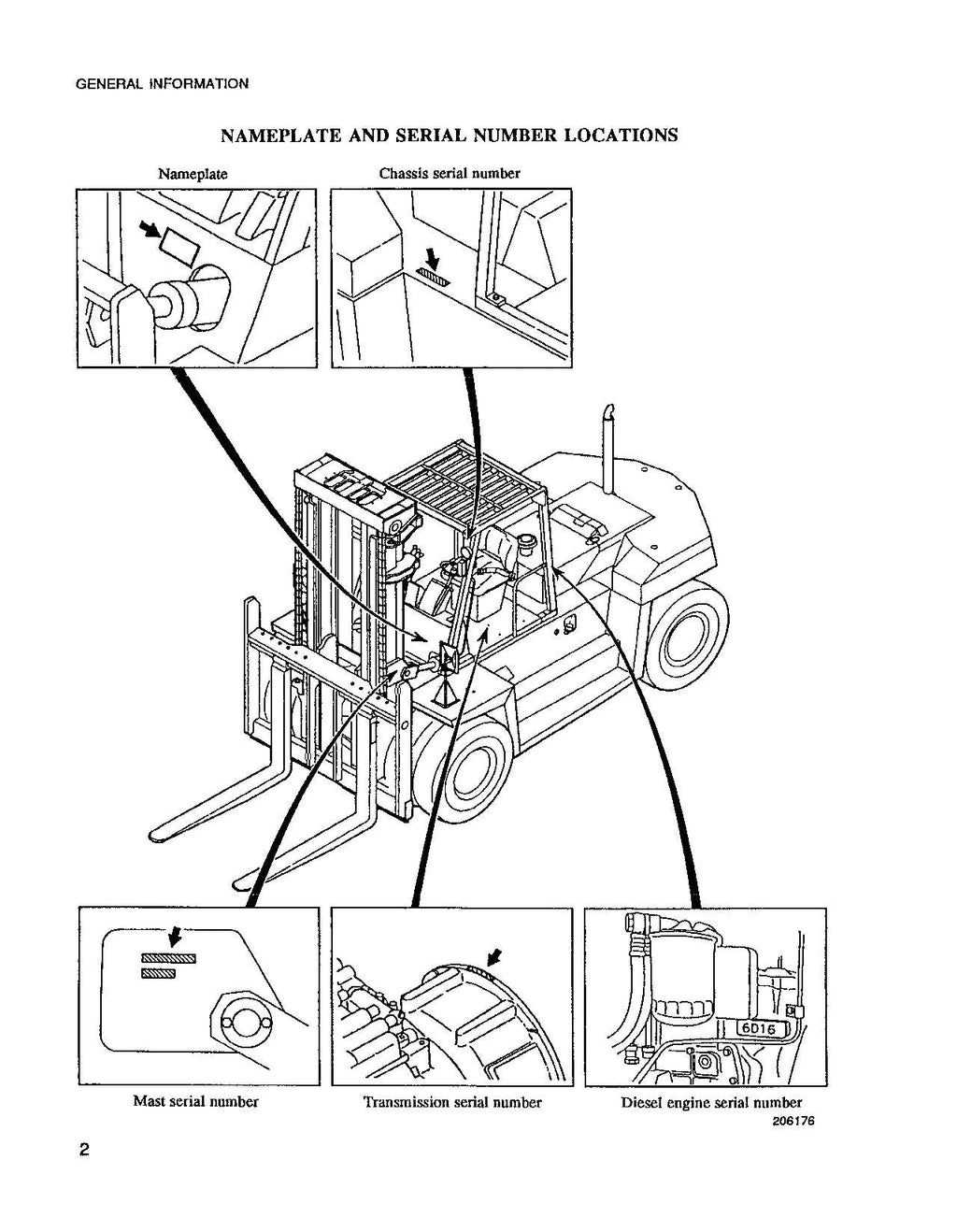 Manual de servicio del mástil del chasis Caterpillar DP100 DP115 DP135 DP150