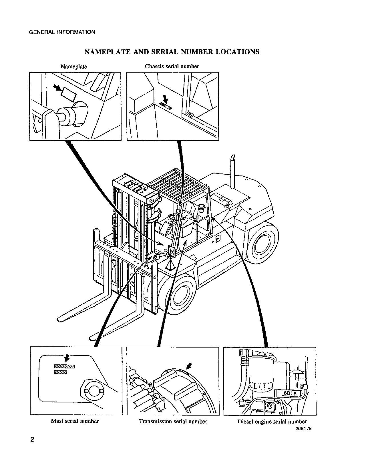 Manual de servicio del mástil del chasis Caterpillar DP100 DP115 DP135 DP150