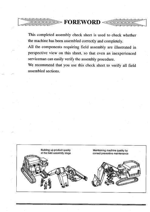 HITACHI EX750-5 EX800H-5 EXCAVATOR SERVICE MANUAL KO19200
