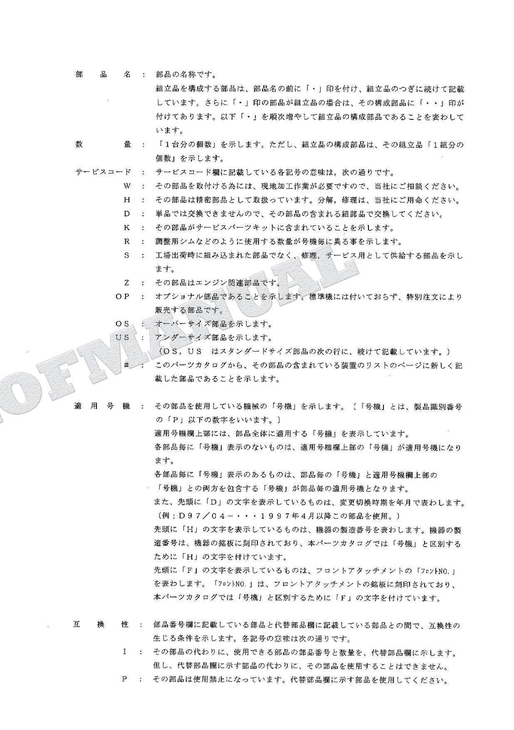 HITACHI EX60-5 EX60LC-5 EX80-5 Excavator Parts Catalog Manual