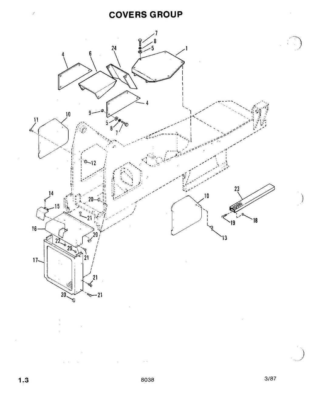 SKYTRAK 8038 Telehandler Parts Catalog Manual