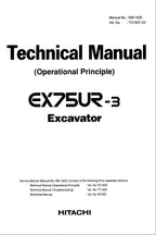 HITACHI EX75UR-3 Excavator Operational Principle Technical Manual