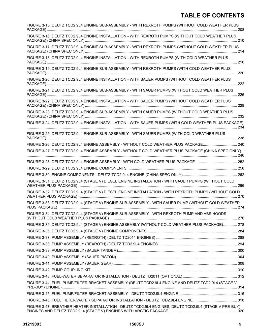 JLG 1500SJ Boom Lift  Parts Catalog Manual