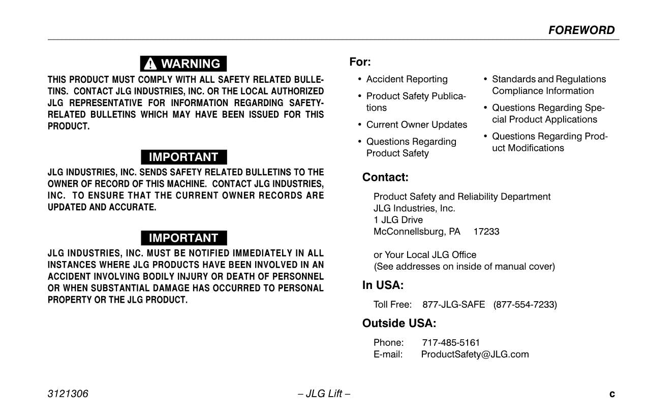 LIFTLUX 203-24 Scissor Lift Maintenance Operation Operators Manual 3121306