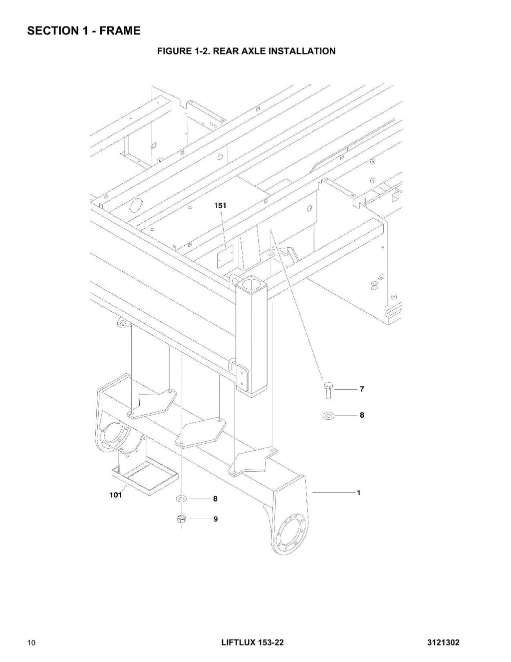 LIFTLUX 153-22 Scissor Lift Parts Catalog Manual Prior to 1200015676