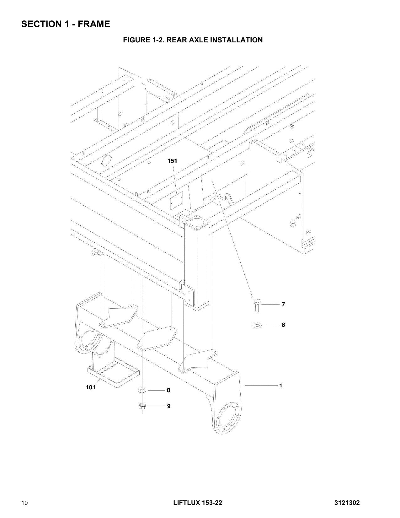 LIFTLUX 153-22 Scissor Lift Parts Catalog Manual Prior to 1200015676
