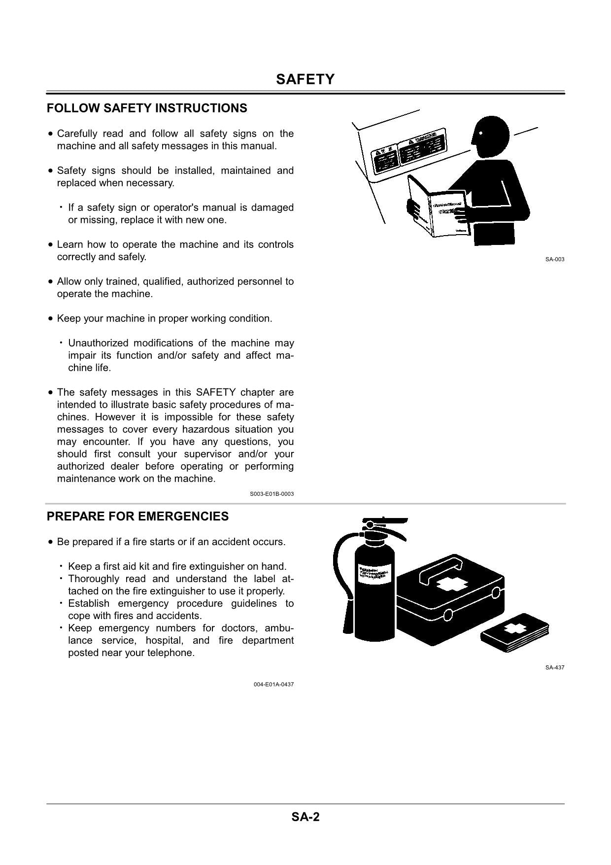 Hitachi EX40U EX50U Excavator Operational Test Troubleshoot Service Manual Scheme