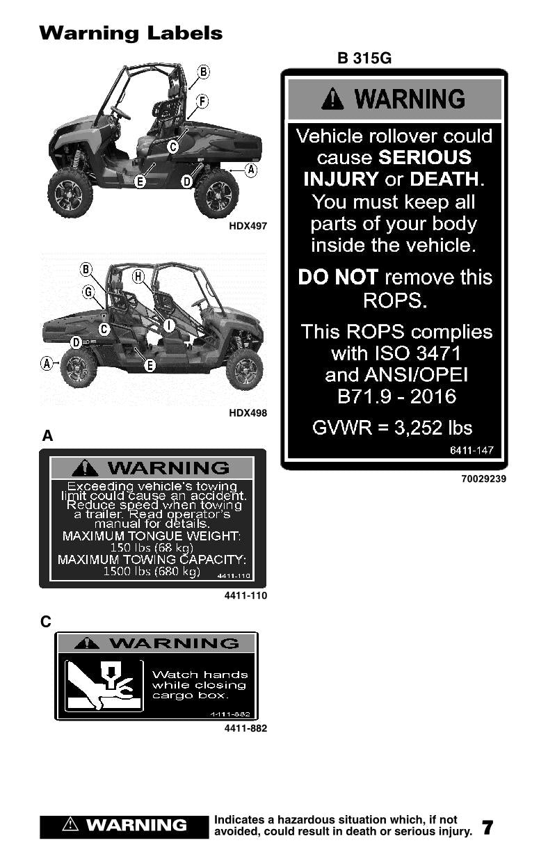 Manual del operador de mantenimiento y operación de UTV JLG 315G 615G