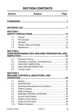 Manual del operador de mantenimiento y operación de elevadores de tijera JLG ES2632 ES3246 31221577