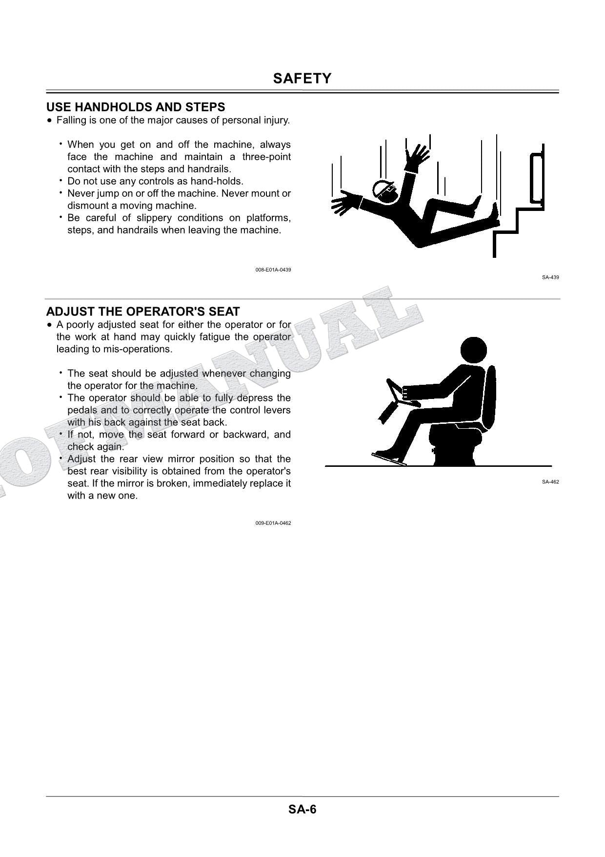 HITACHI ZX225USRLC-3 ZX330LC-3 Operat Telescopic Clamshell Workshop Manual