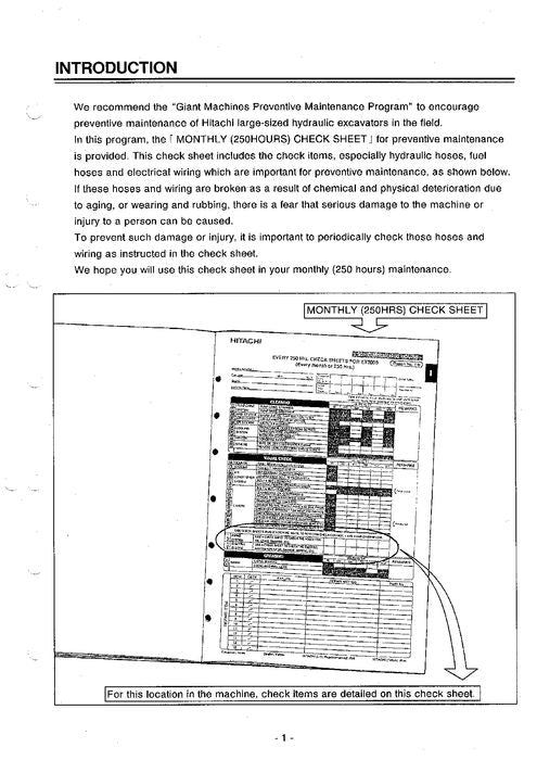 HITACHI EX750-5 EX800H-5 EXCAVATOR SERVICE MANUAL KO20800