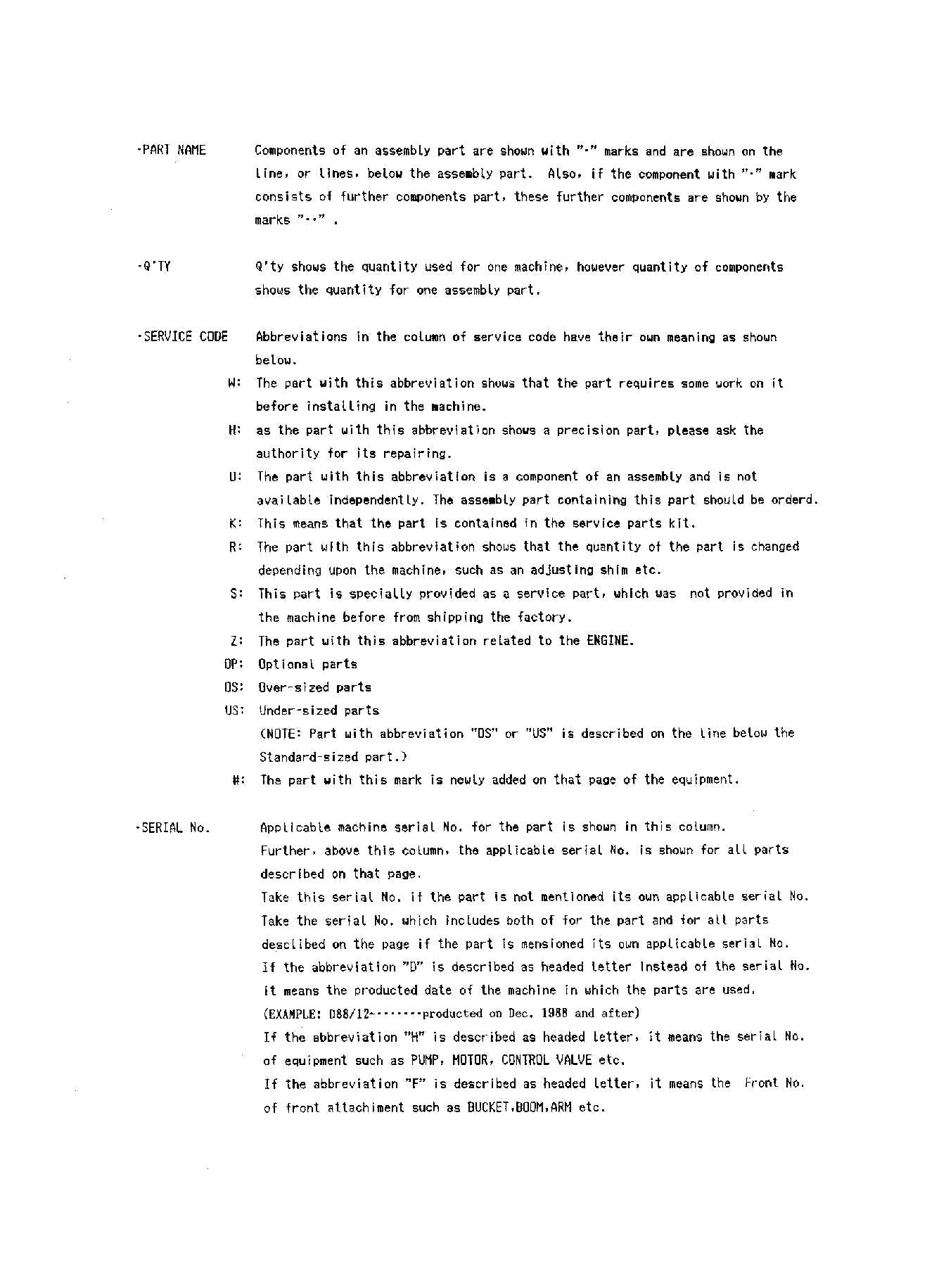 Hitachi LX120 Wheel Loader Parts Catalog Manual SN 00101-up