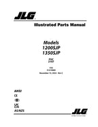 JLG 1200SJP 1350SJP Boom Lift  Parts Catalog Manual 31219084