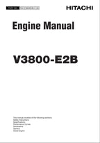 Hitachi V3800-E2B Wheel Loader Engine Manual