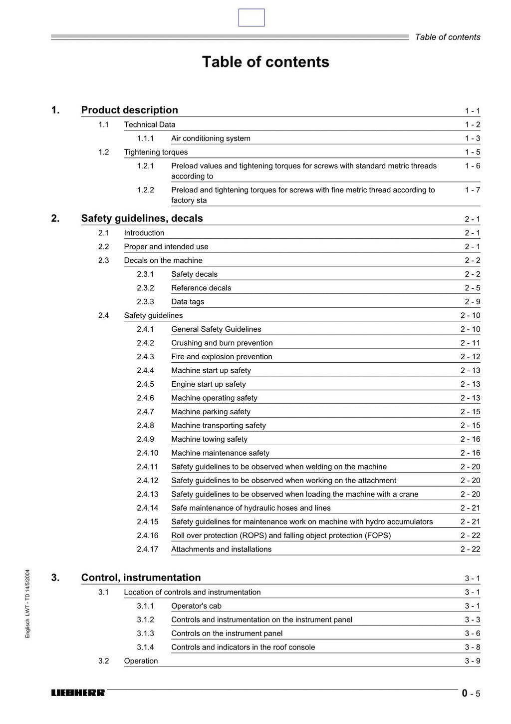 Liebherr PR742 B Litronic Dozer Operators manual