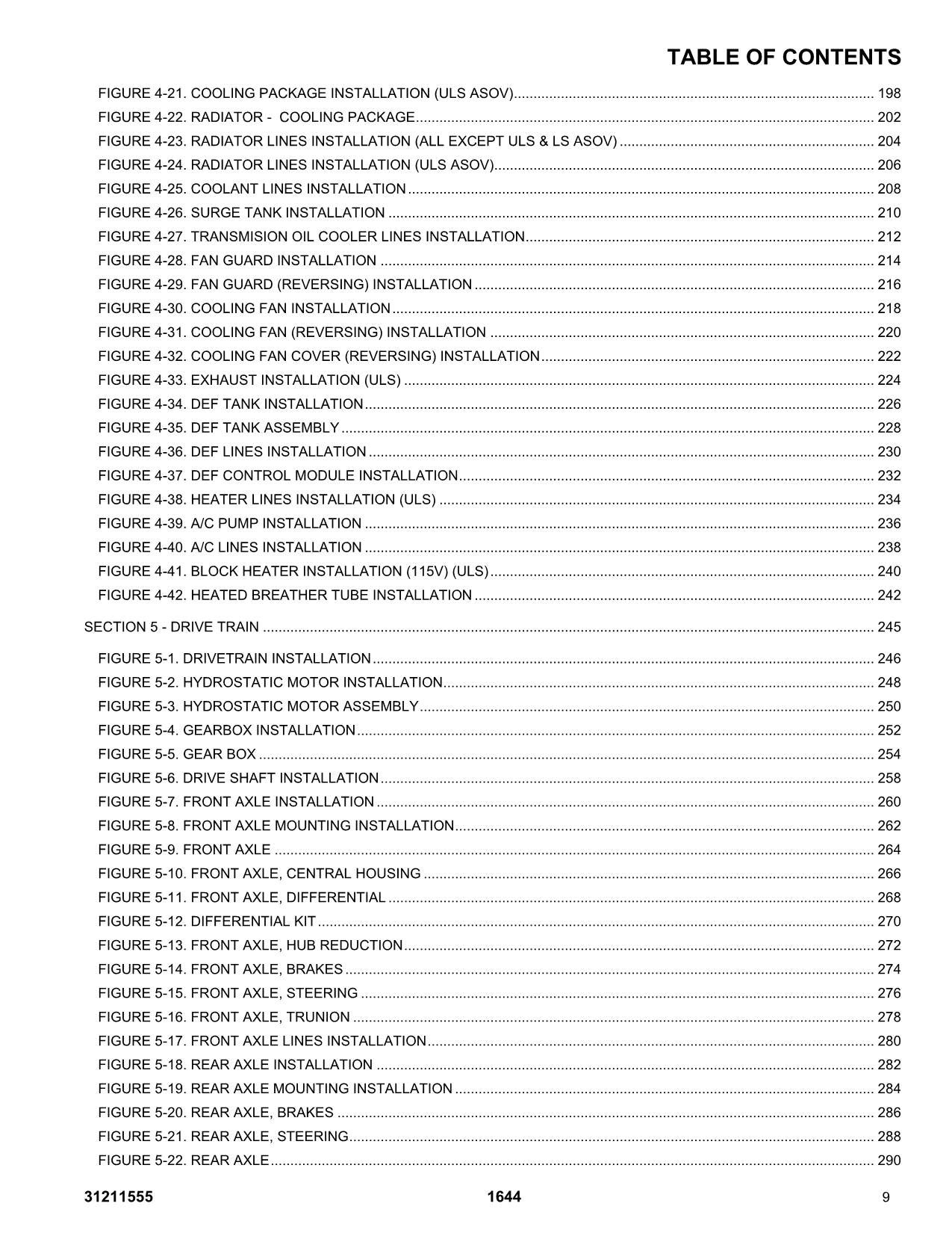 Manual del catálogo de piezas del manipulador telescópico JLG 1644 31211555