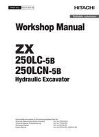 Hitachi ZX250LC-5B ZX250LCN-5B Excavator Workshop Service Repair manual