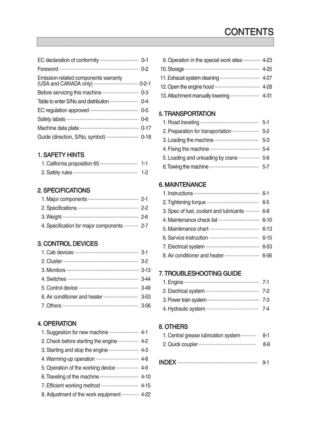 Hyundai HL975A CVT WHEEL LOADER Operators Maintenance Manual