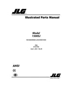 JLG 1500SJ Boom Lift Parts Catalog Manual