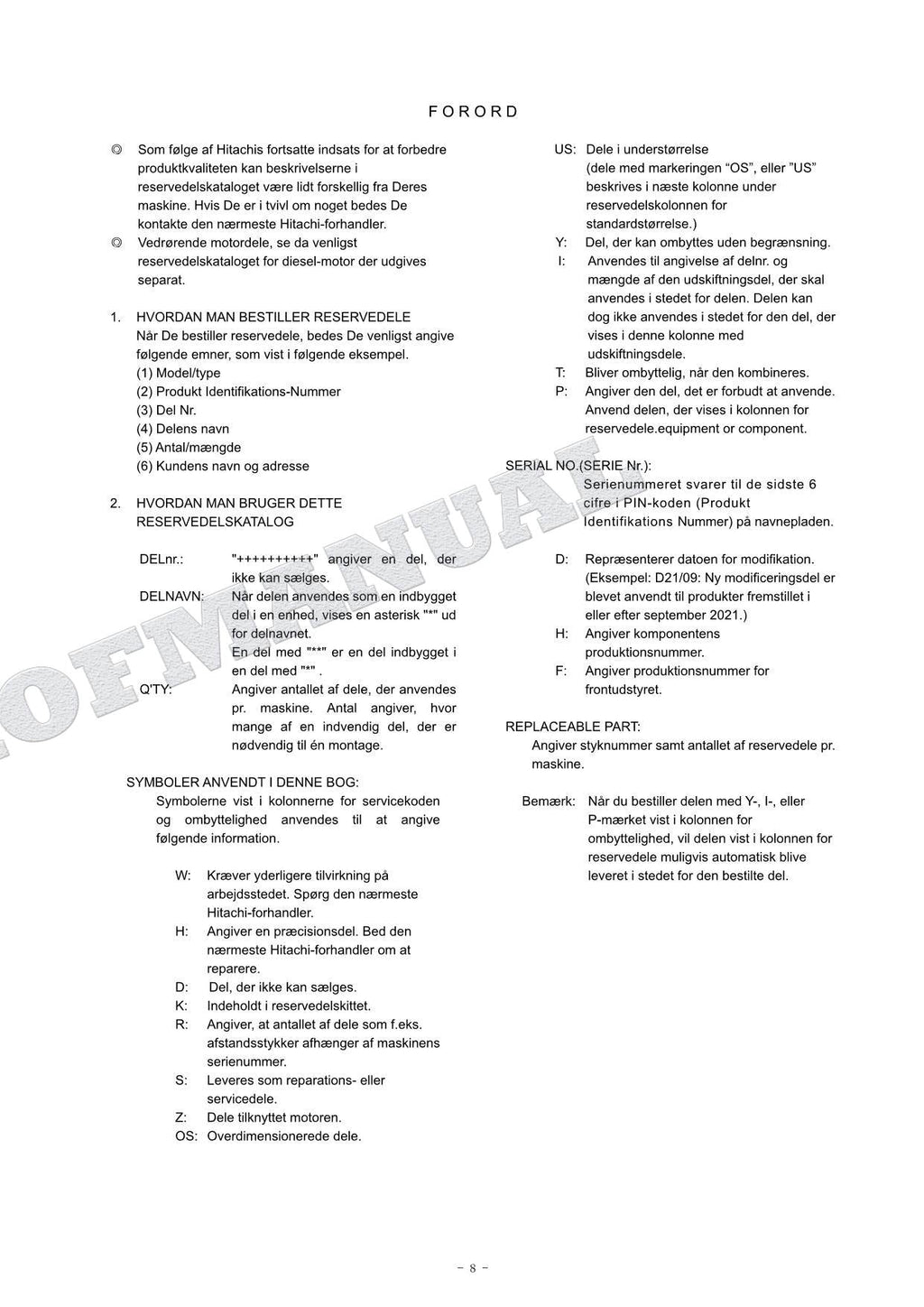 HITACHI ZAXIS ZX120-7 130K-7 Japan Spec Excavator Parts Catalog Manual