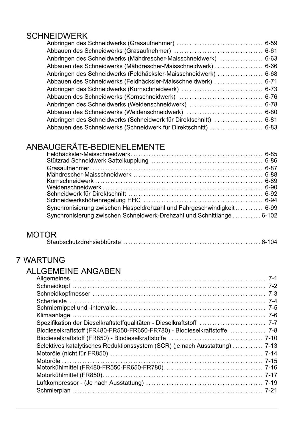 New Holland FR480 FR550 FR650 FORAGE CRUISER Feldhäcksler Betriebsanleitung