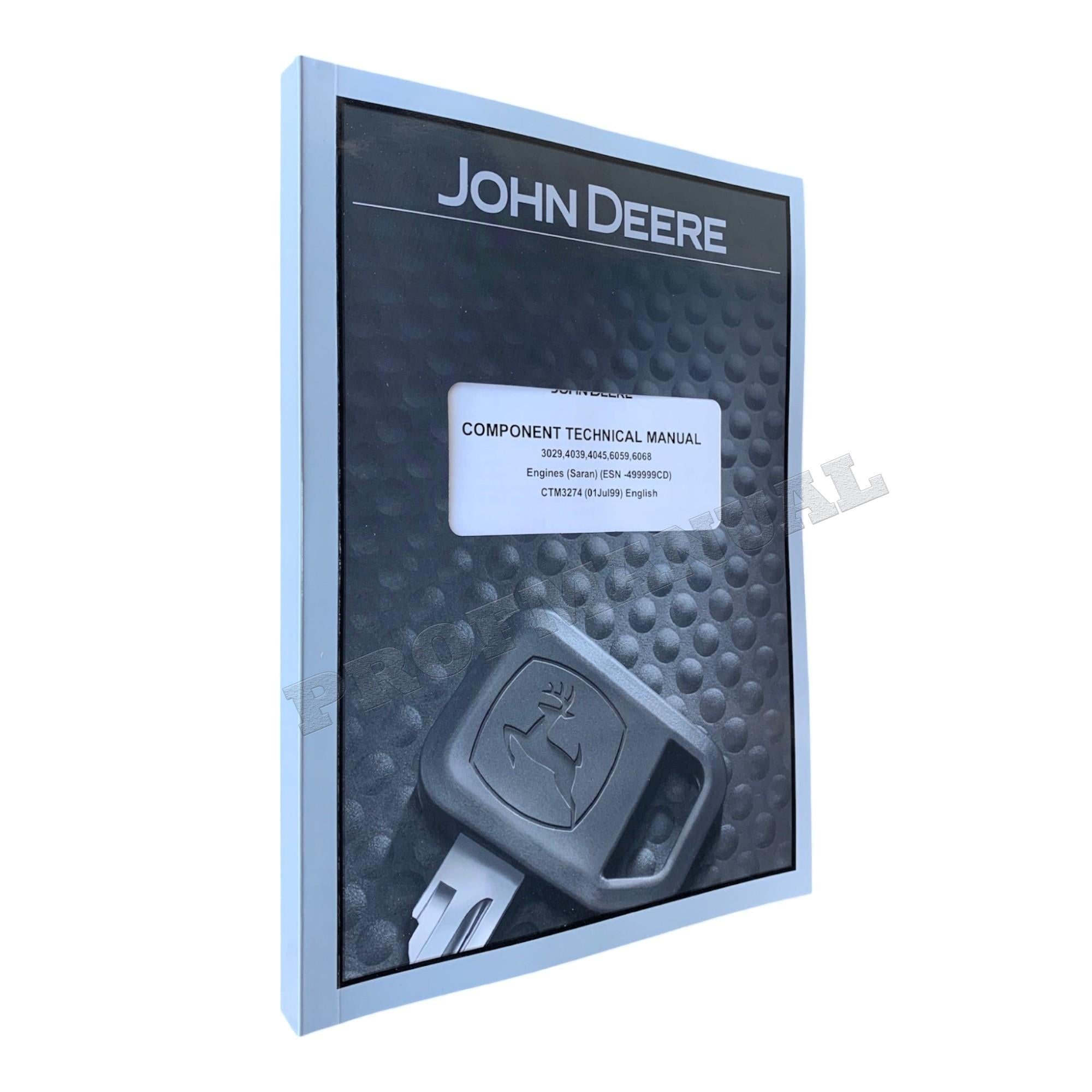 JOHN DEERE 3029 4039 4045 6059 6068 ENGINE SARAN ESN -499999CD TECHNICAL MANUAL