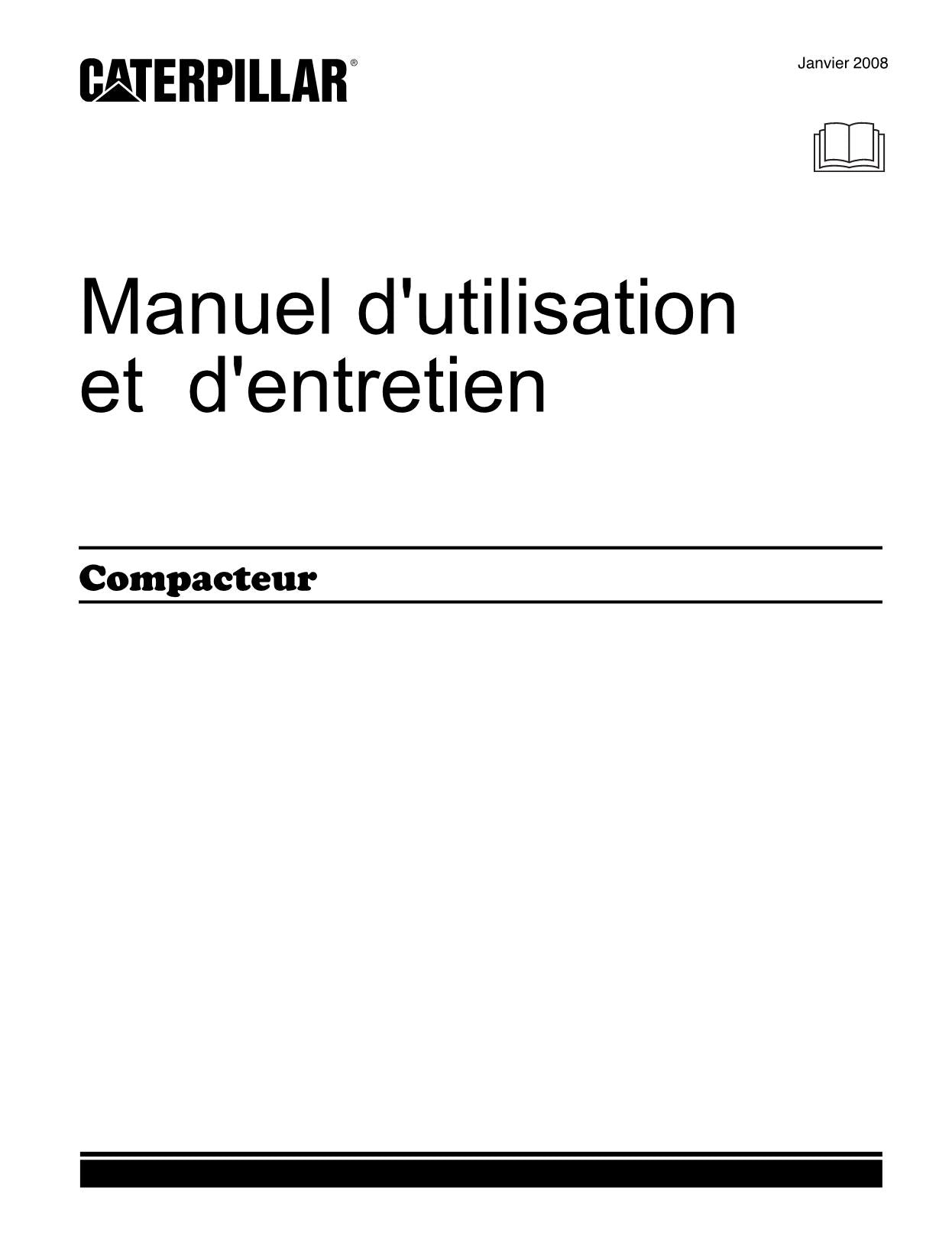 Caterpillar PM200 P1C P1M Compactador Manuel D'Opération Et D'Entretien Français