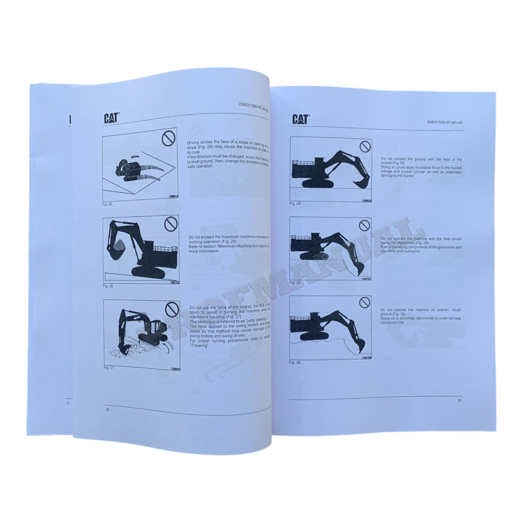 Caterpillar Cat Practice Work Travel 6030 6090 FS OPERATORS MAINTENANCE MANUAL