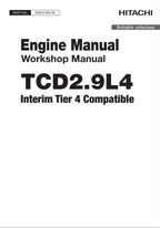 Hitachi TCD2.9L4 Tier 4 Compatible Wheel Loader Engine Workshop Service Manual