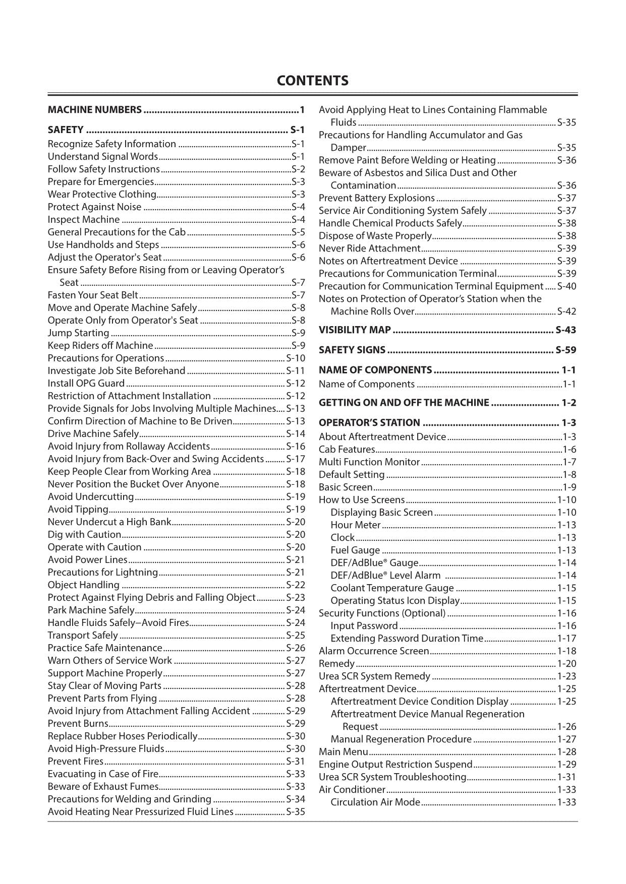 HITACHI 120-6 160-6 200-6 240-6 300-6 330-6  class  EXCAVATOR OPERATORS MANUAL