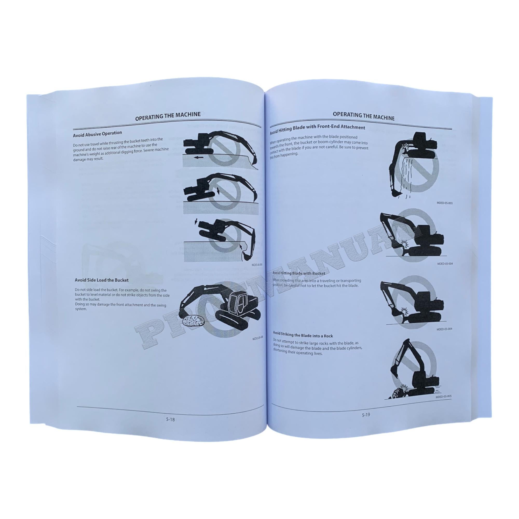 HITACHI 75US-5N 85USB-5N HYDRAULIC EXCAVATOR OPERATORS MANUAL