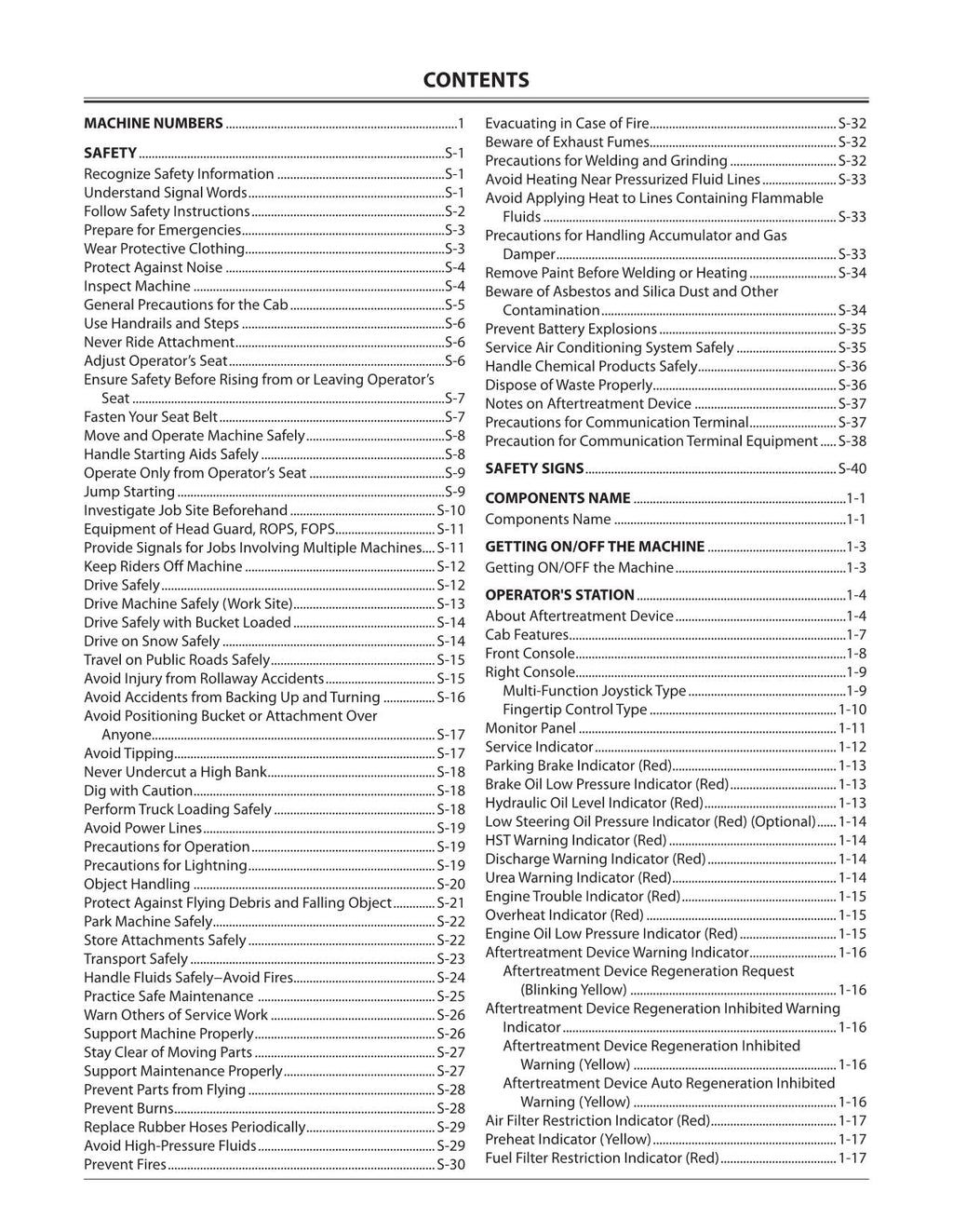 HITACHI 140-6 150-6 150PL-6 WHELL LOADER OPERATORS MANUAL