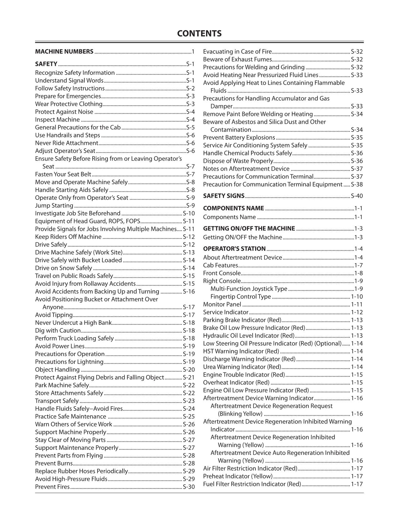 HITACHI 140-6 150-6 150PL-6 WHELL LOADER OPERATORS MANUAL