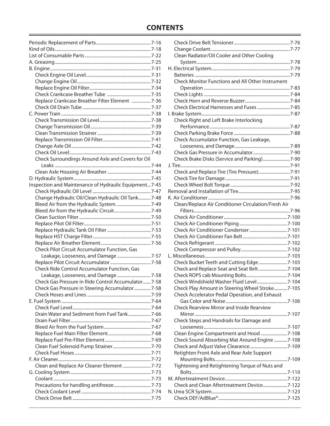 HITACHI 140-6 150-6 150PL-6 WHELL LOADER OPERATORS MANUAL