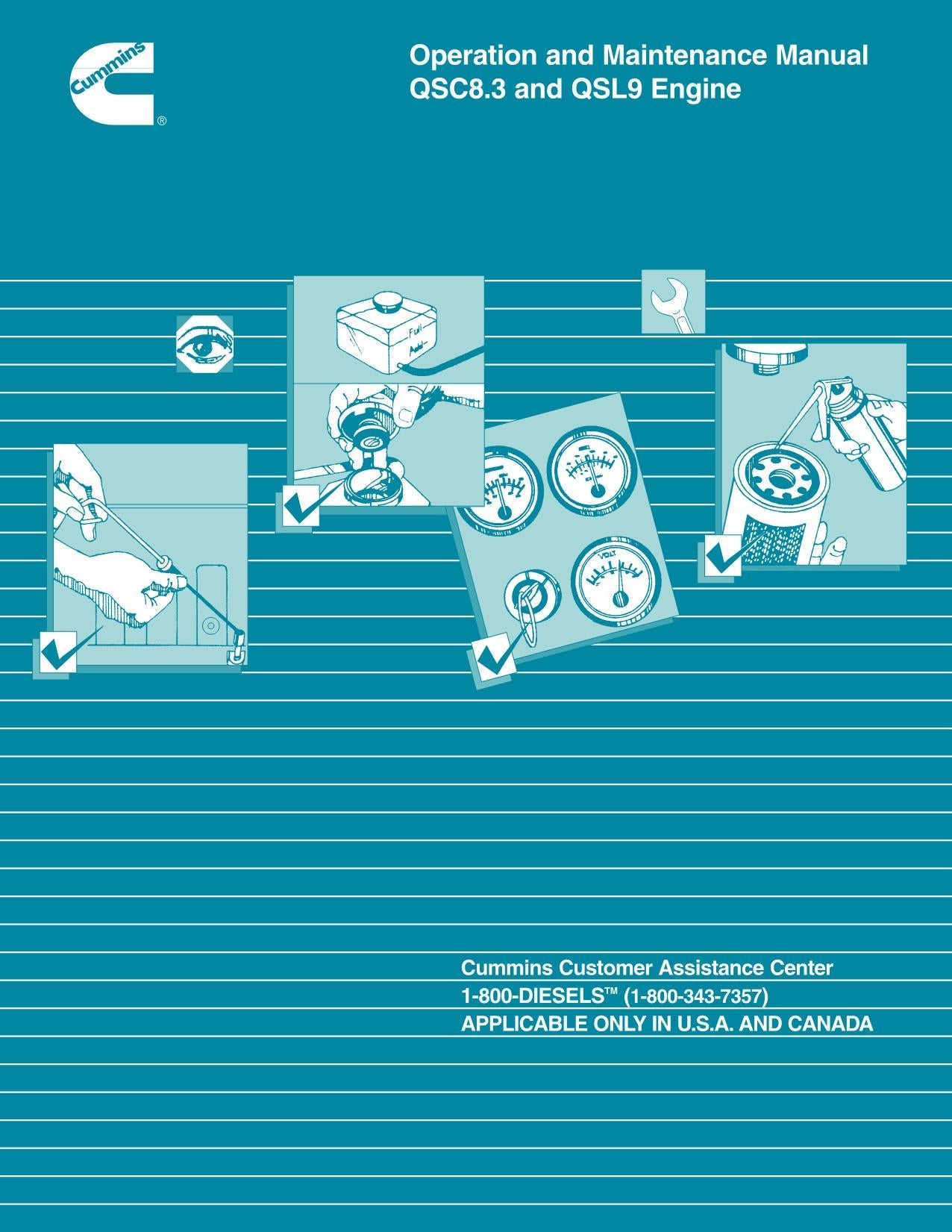 Hyundai QSC8.3 QSL9 ENGINE Operation Maintenance Manual