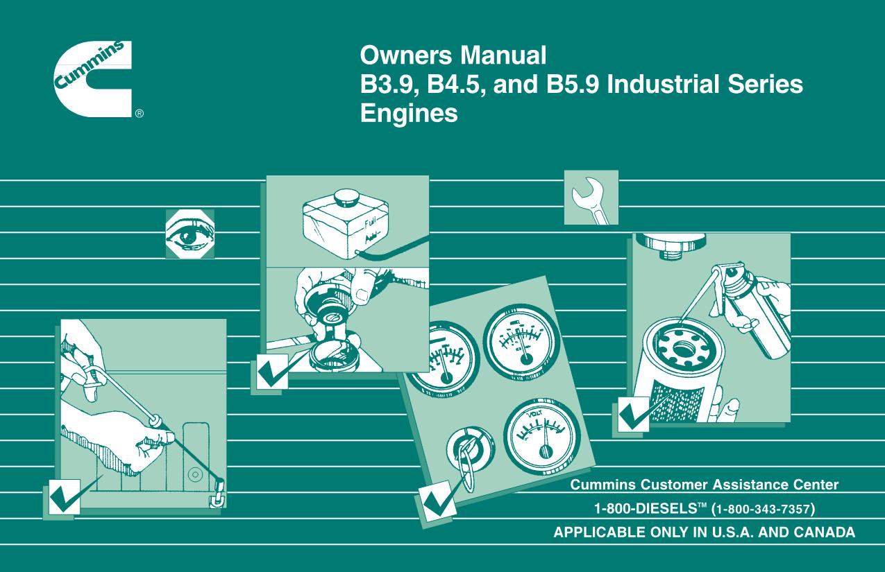 Hyundai B3.9 B4.5 B5.9 Owners ENGINE Operation Manual