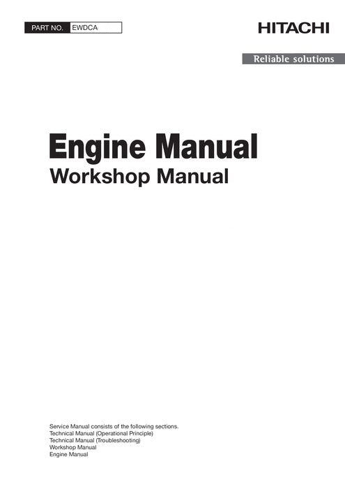 MANUAL DE SERVICIO DEL MOTOR HITACHI 4HK1 EWDCYEN00