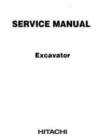 HITACHI EX55UR-3 EXCAVATOR SERVICE MANUAL