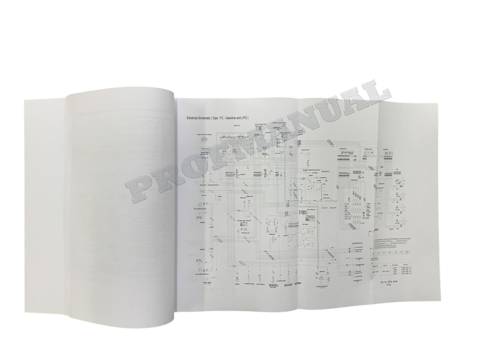 Manual de servicio de montacargas Caterpillar GP40K GP40KL GP45K GP50K DP40K DP40KL Chasis Mástil