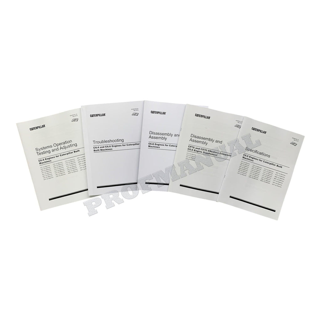 Caterpillar C6.6 Engine Disassem Assem Specif Troubleshooting Service Manual *Send SN