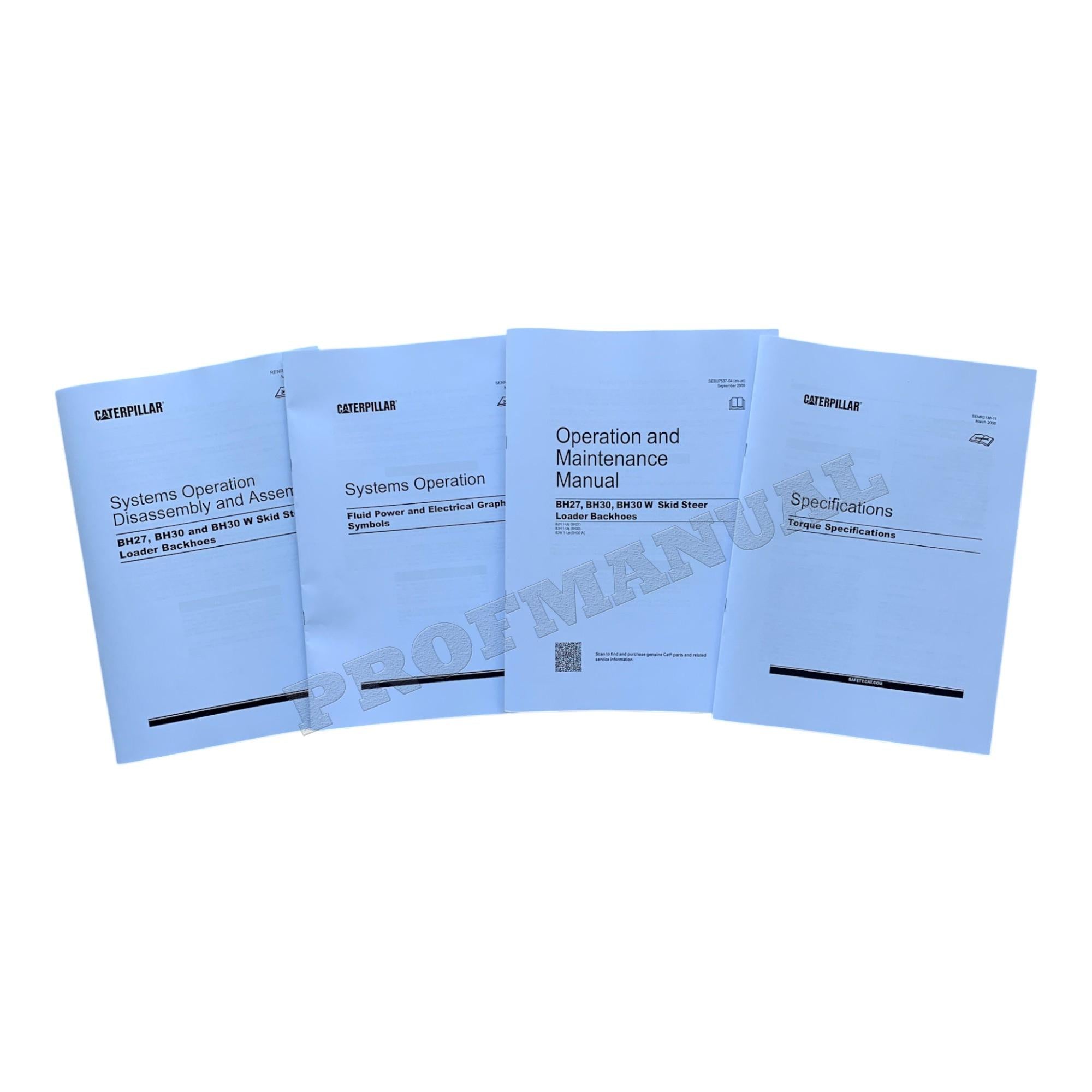 Caterpillar BH30 BACKHOE Full Service Manual *Send serial number