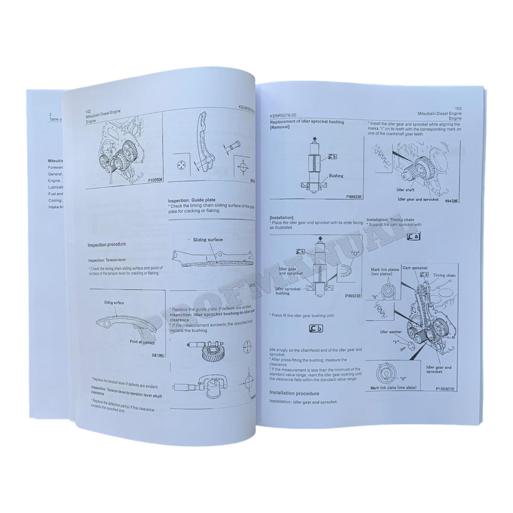 Caterpillar 308C Excavator 4M40 Engine Service Manual Disassembly Assembly +Supplement