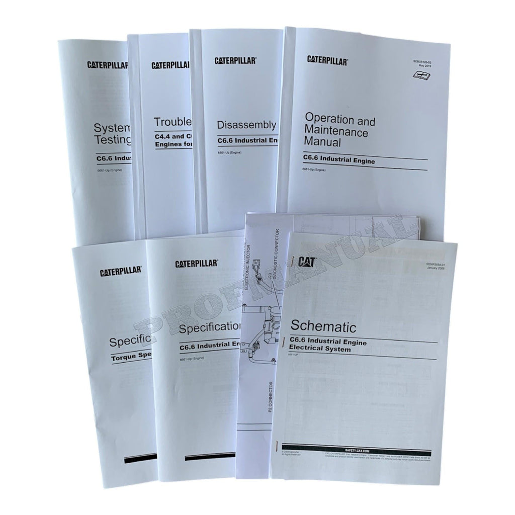 Caterpillar C6.6 Industrial Engine Full Service Manual *Send serial number
