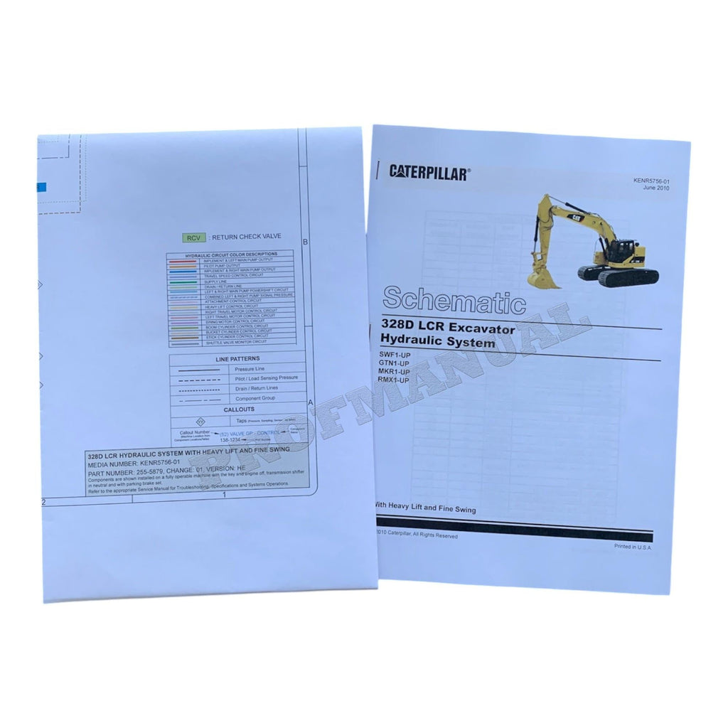 Caterpillar 328D LCR Excavator Full Service Manual *Send serial number