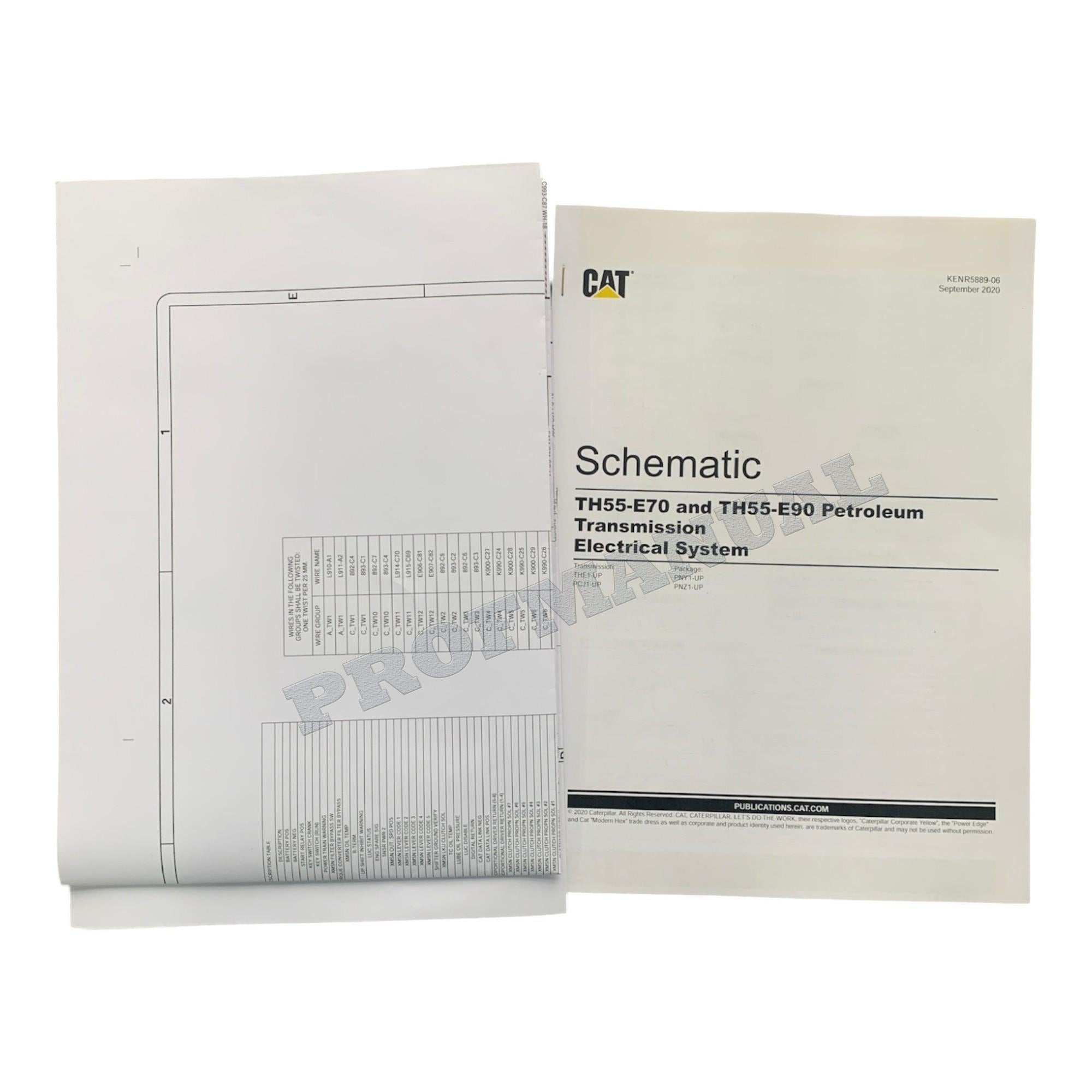 Caterpillar TH55FT-E90 PETROLEUM TRANSMISSION Service Manual *Send serial number