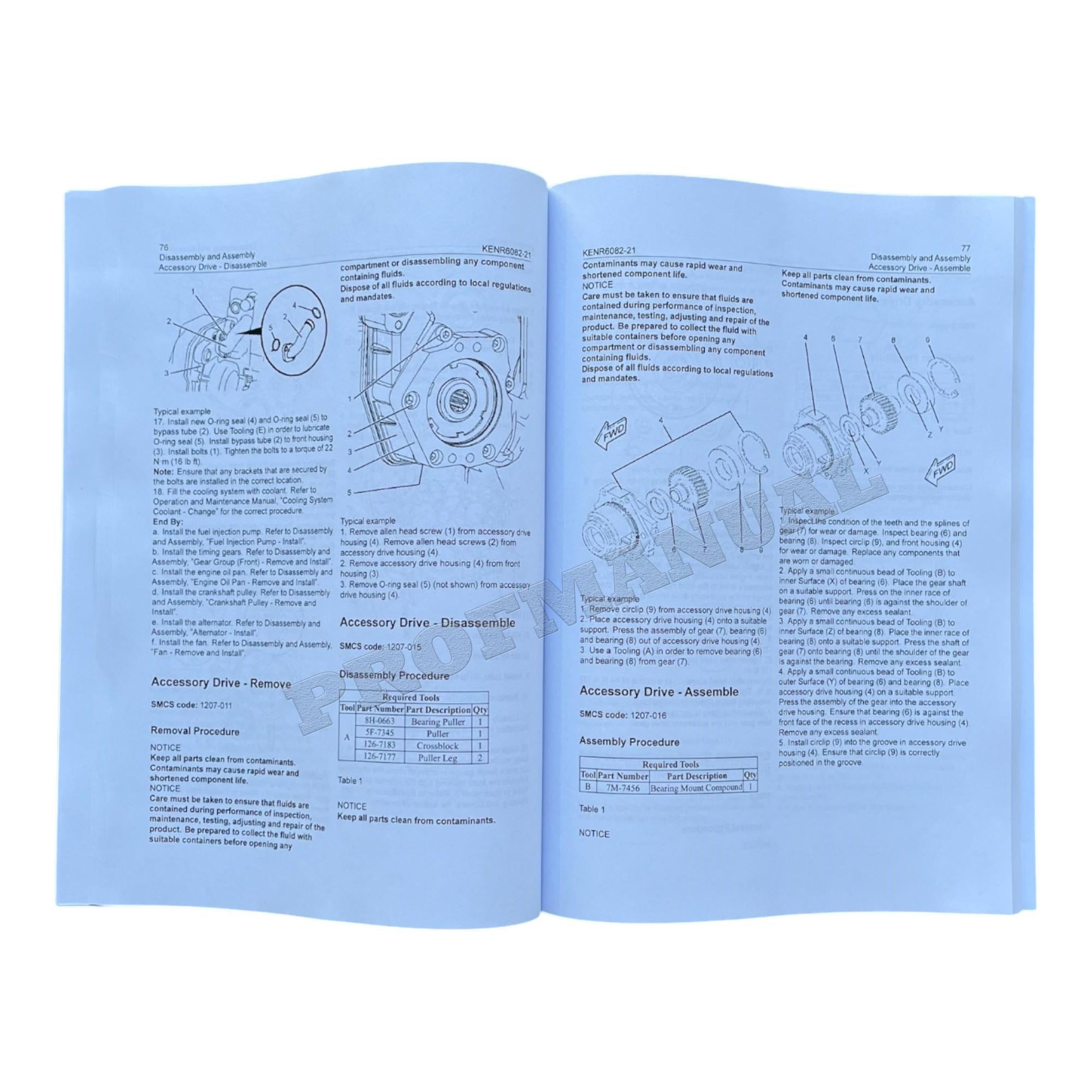 Caterpillar CAT C4.4 Engine Manual Disassembly Assembly