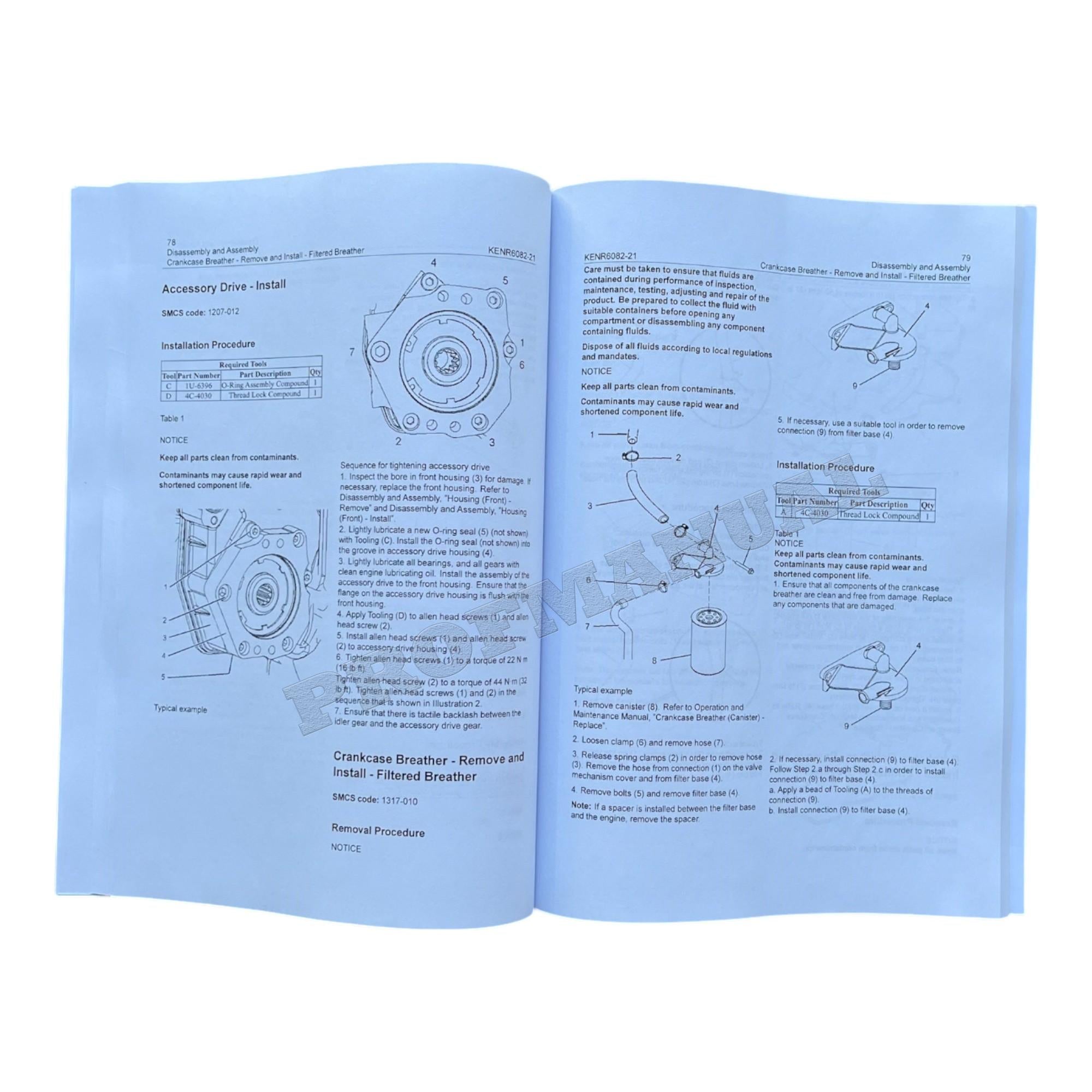 Caterpillar CAT C4.4 Engine Manual Disassembly Assembly