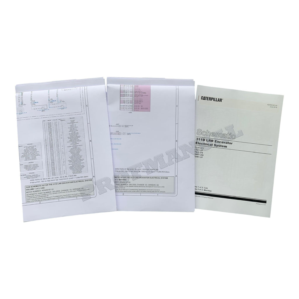 Manual de servicio completo de la excavadora Caterpillar 311D LRR *Enviar número de serie